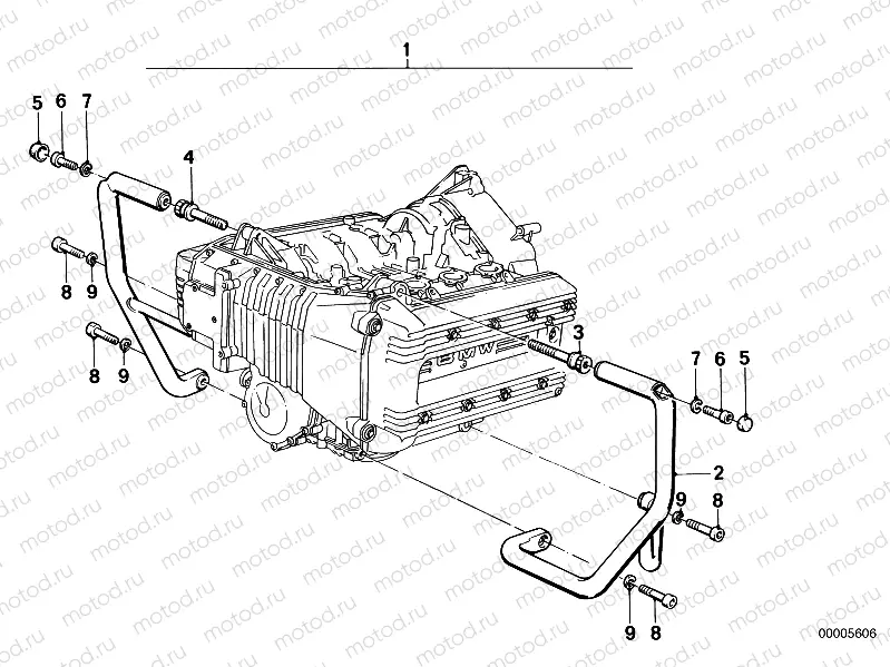 Engine protection bar