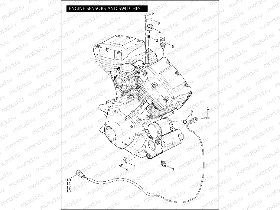 ENGINE SENSORS AND SWITCHES