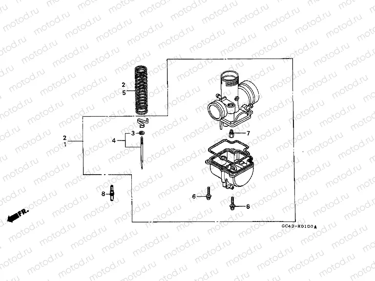 EOP-1 CARBURETOR OPTIONAL PARTS KIT