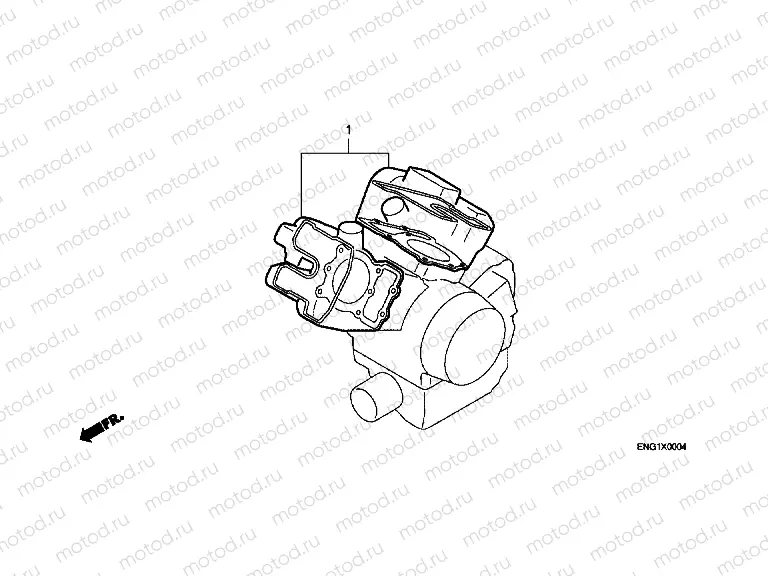 EOP-1 GASKET KIT A (EXCEPT VT1100CW / C2W)