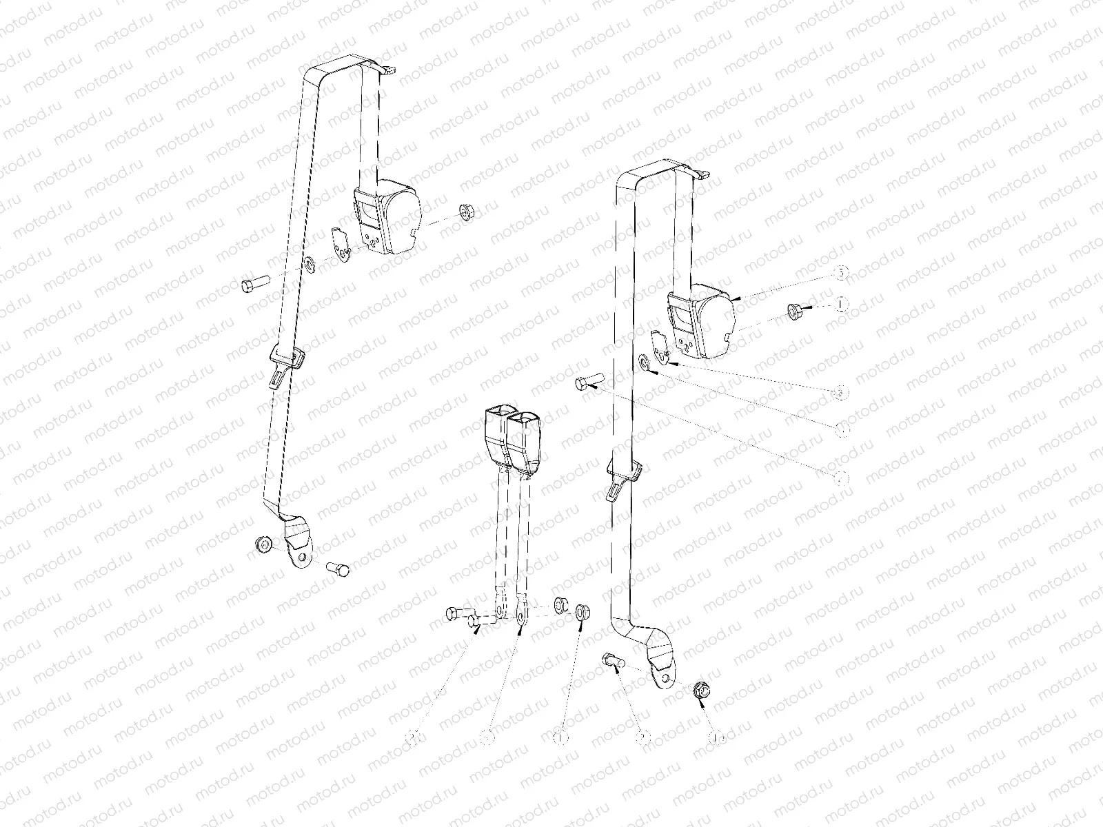 EUROPEAN COMPONENTS | EUROPEAN COMPONENTS, SAFETY RESTRAINT, BENCH - e2/e4/eS/eL/eLXD (49GEMEUROCOMPS11SAFETYE2)