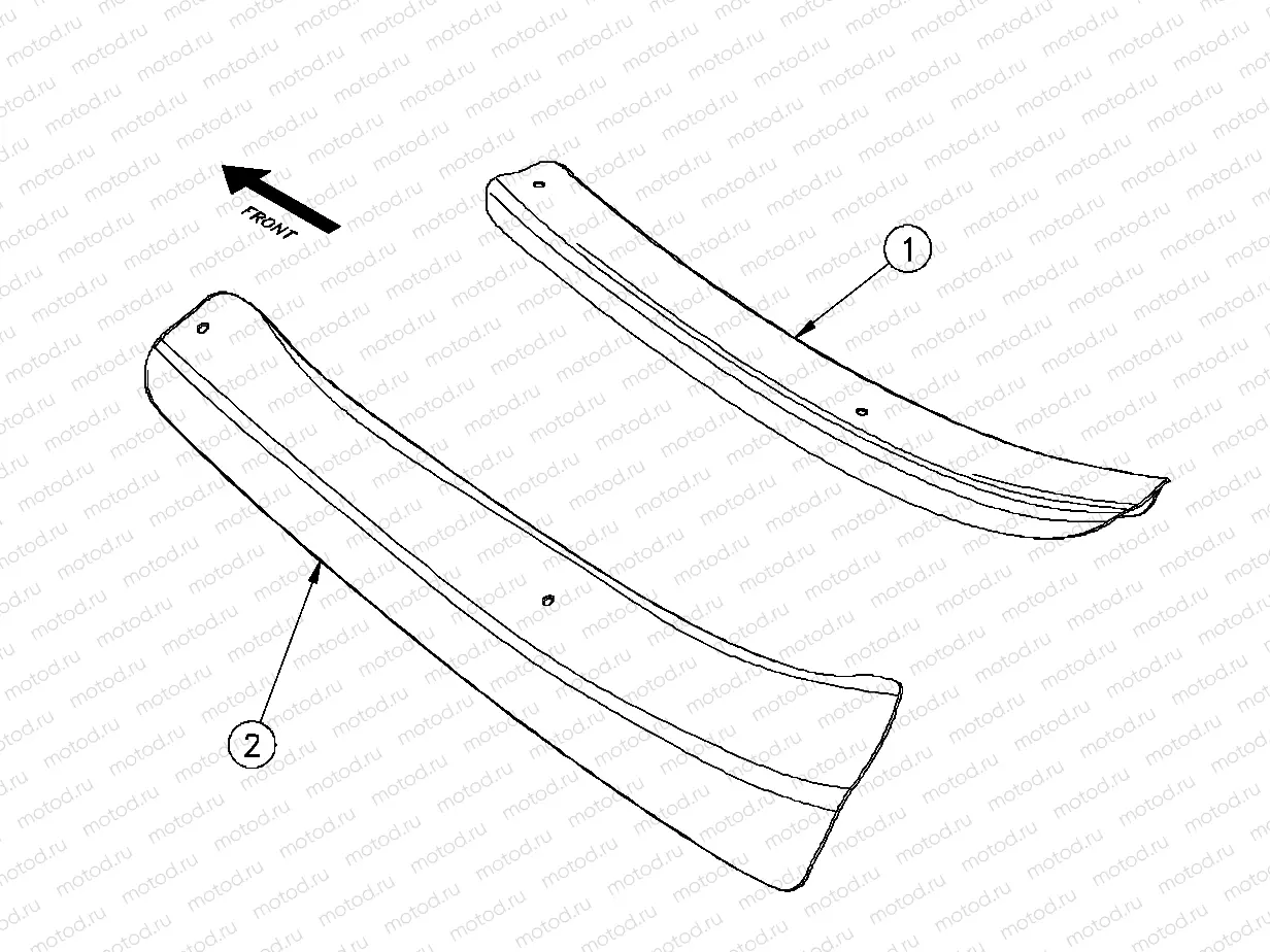 EUROPEAN COMPONENTS | EUROPEAN COMPONENTS, SCUFF GUARDS - e2/eS/eL/eLXD (49GEMEUROCOMPS11SCUFFE2)