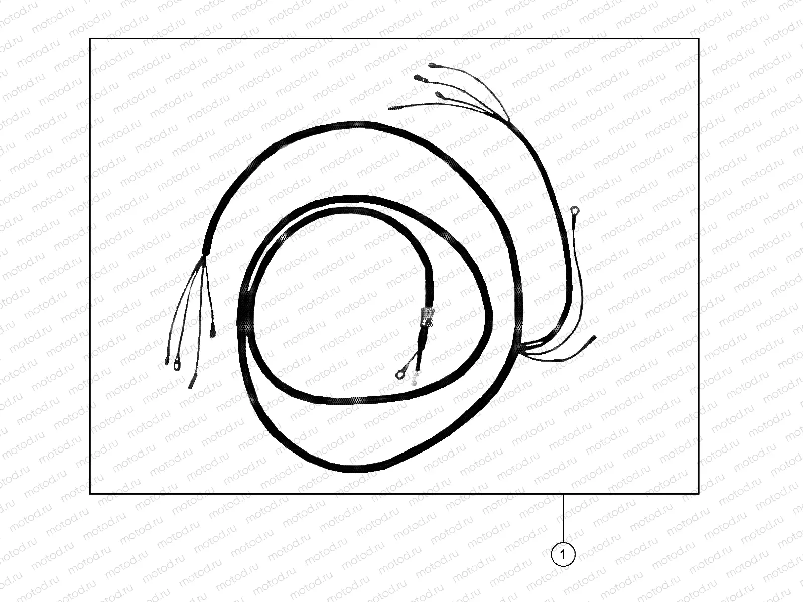 EUROPEAN COMPONENTS | EUROPEAN COMPONENTS, WIRE HARNESS, TAIL LIGHT LONG BACK - eL/eLXD (49GEMEUROCOMPS11HARNESSEL)