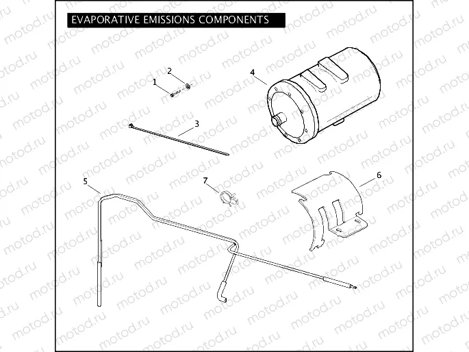 EVAPORATIVE EMISSIONS COMPONENTS