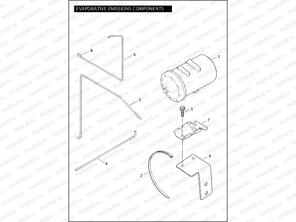 EVAPORATIVE EMISSIONS COMPONENTS