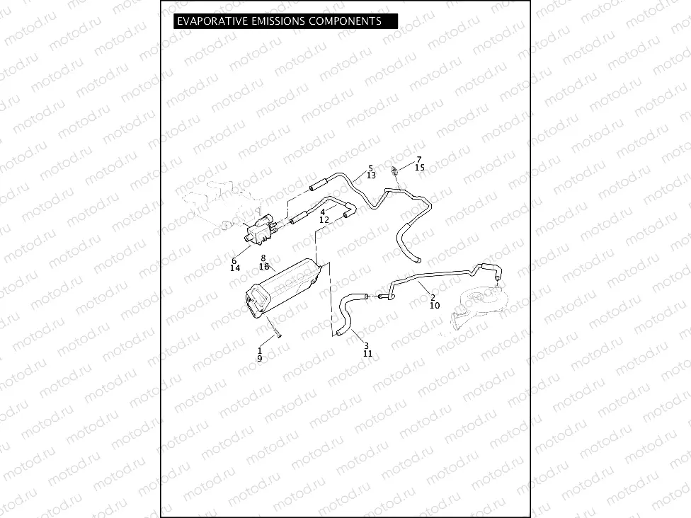 EVAPORATIVE EMISSIONS COMPONENTS