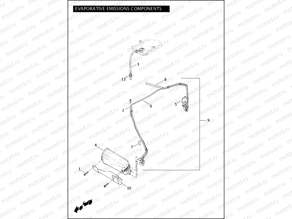 EVAPORATIVE EMISSIONS COMPONENTS