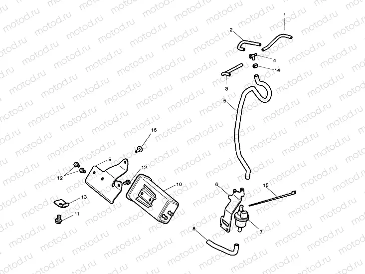 Evaporative Loss Control System - California Only