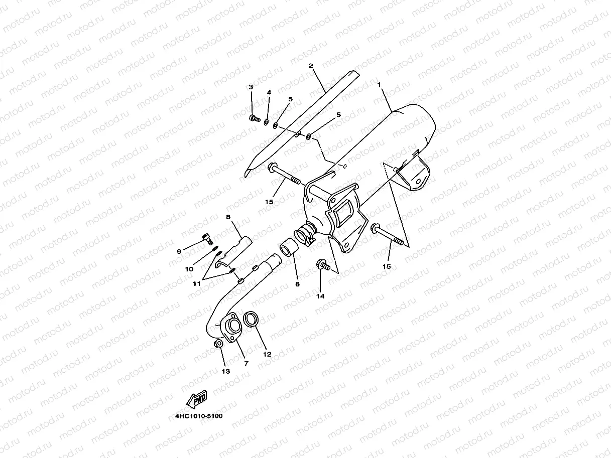 Exhaust 1 (4HC1, 2, 3, 4, 5)
