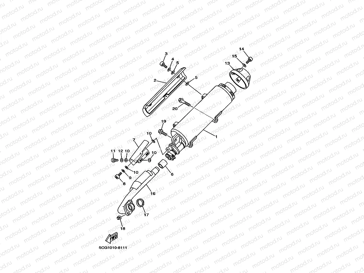 Exhaust 2 (5CG1, 2, 3, 4)