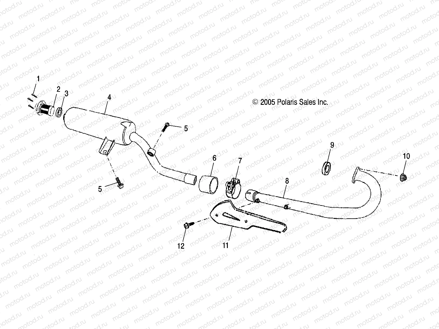 EXHAUST - A07PB20AA/AD (49ATVEXHAUST07PHX) | EXHAUST - A07PB20AA/AD (49ATVEXHAUST07PHX)