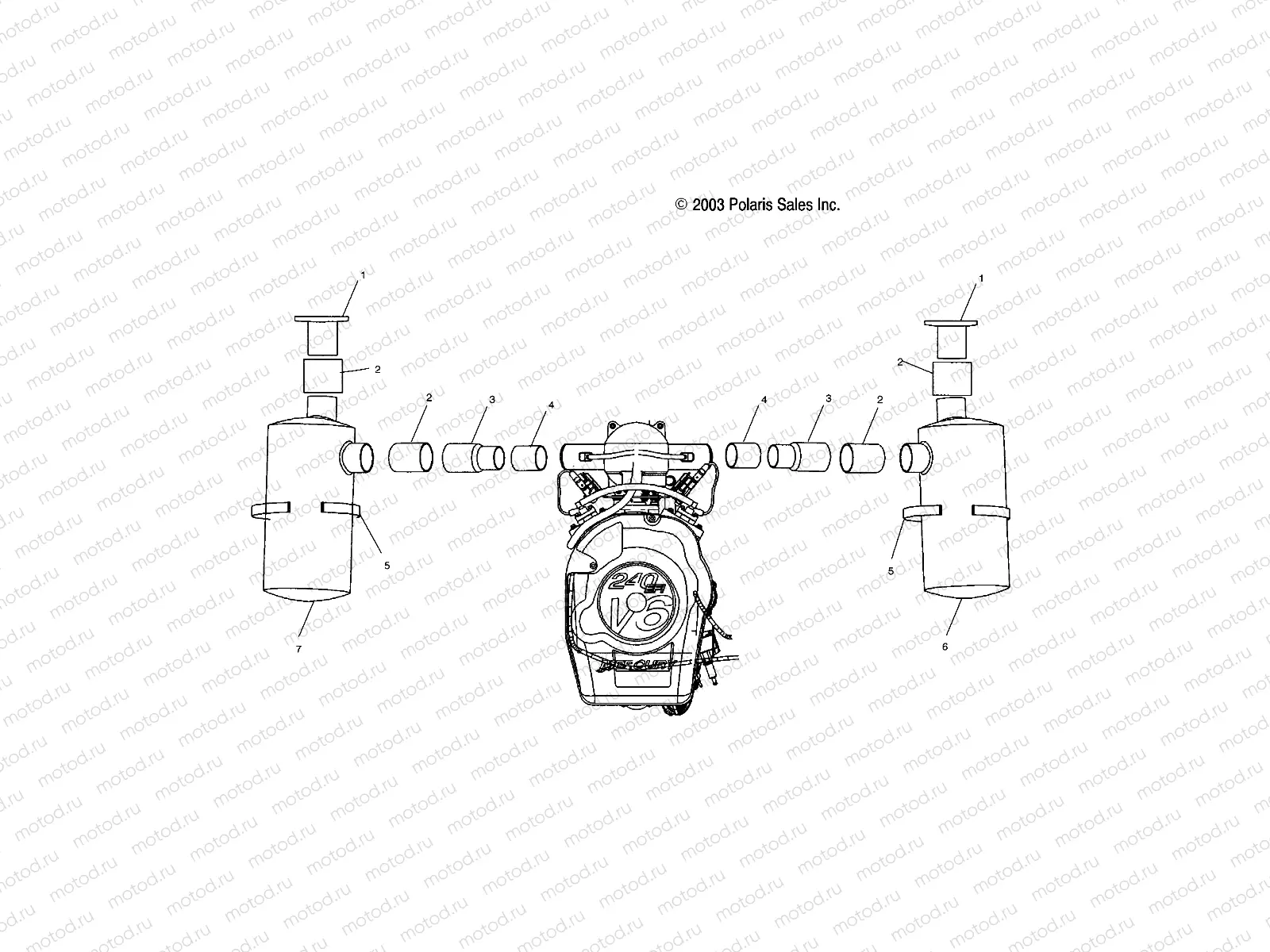 EXHAUST - B045606DA/DC/DB/DD/B045706CA/CC/CB/CD/B045607CA/CC/CB/CD/B045707CA/CC/CB/CD (4990669066A09) | EXHAUST - B045606DA/DC/DB/DD/B045706CA/CC/CB/CD/B045607CA/CC/CB/CD/B045707CA/CC/CB/CD (4990669066A09)