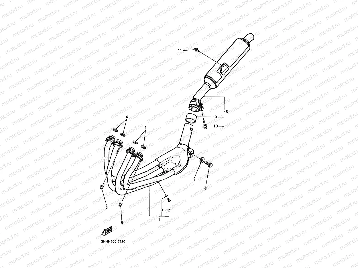 EXHAUST (FOR NON CALIF.)