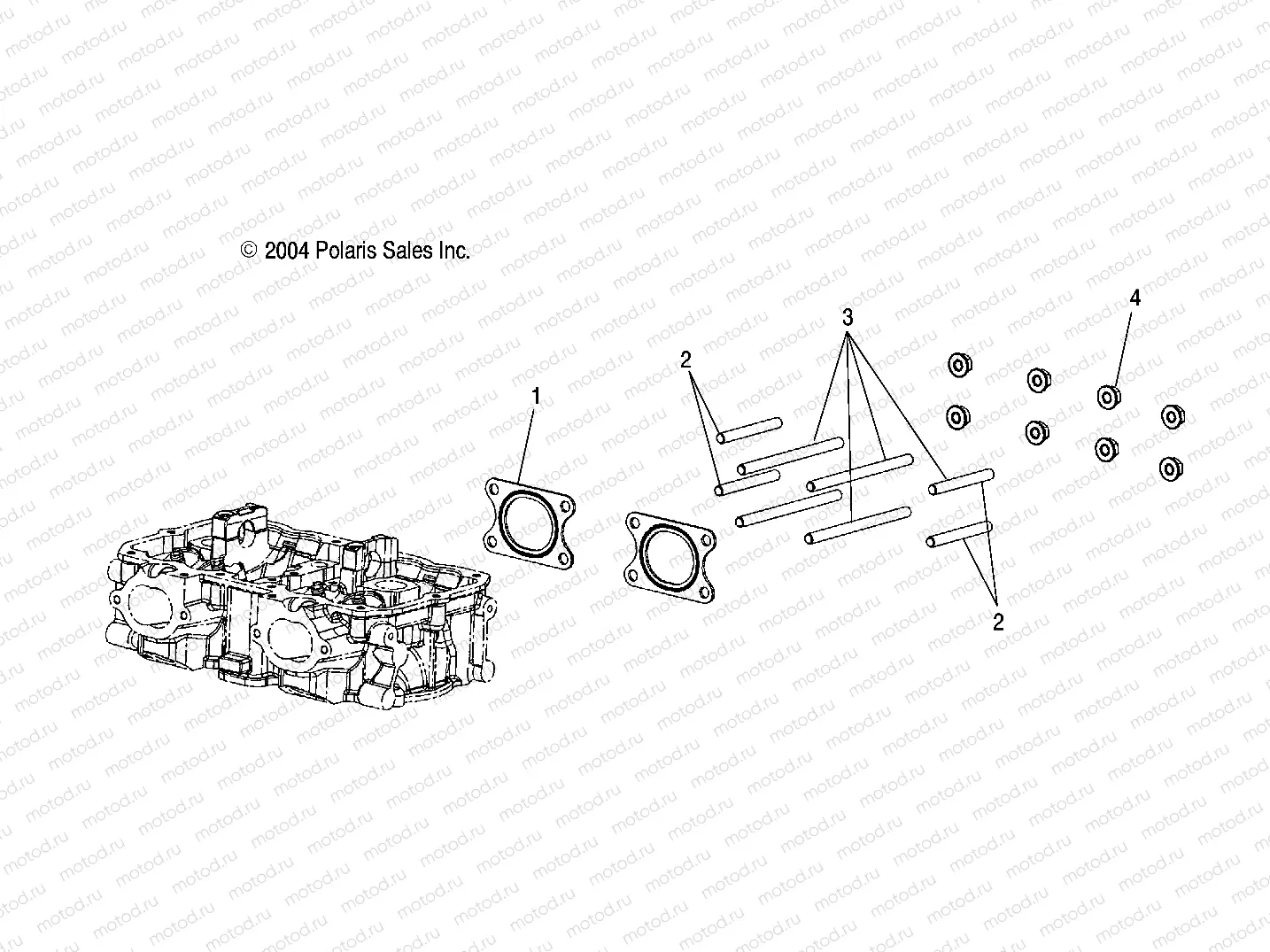 EXHAUST GASKETS and HARDWARE - W045304CA/IA/CB/IB/CC/IC (4990559055C10) | EXHAUST GASKETS and HARDWARE - W045304CA/IA/CB/IB/CC/IC (4990559055C10)