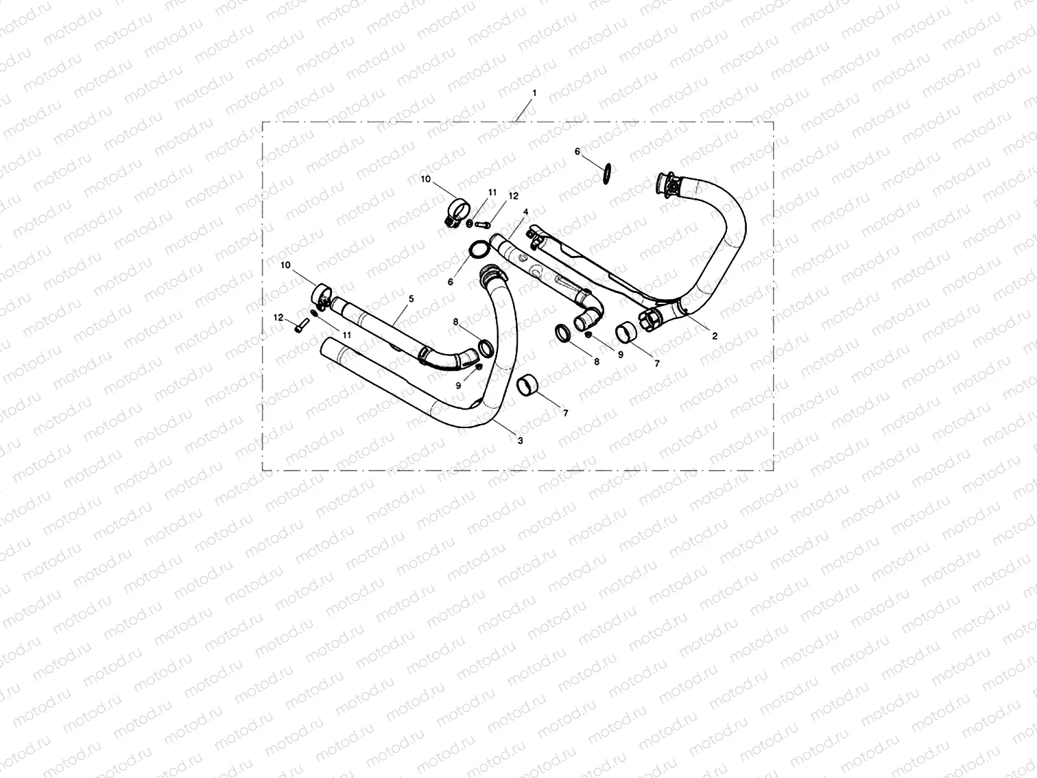 Exhaust Header Pair