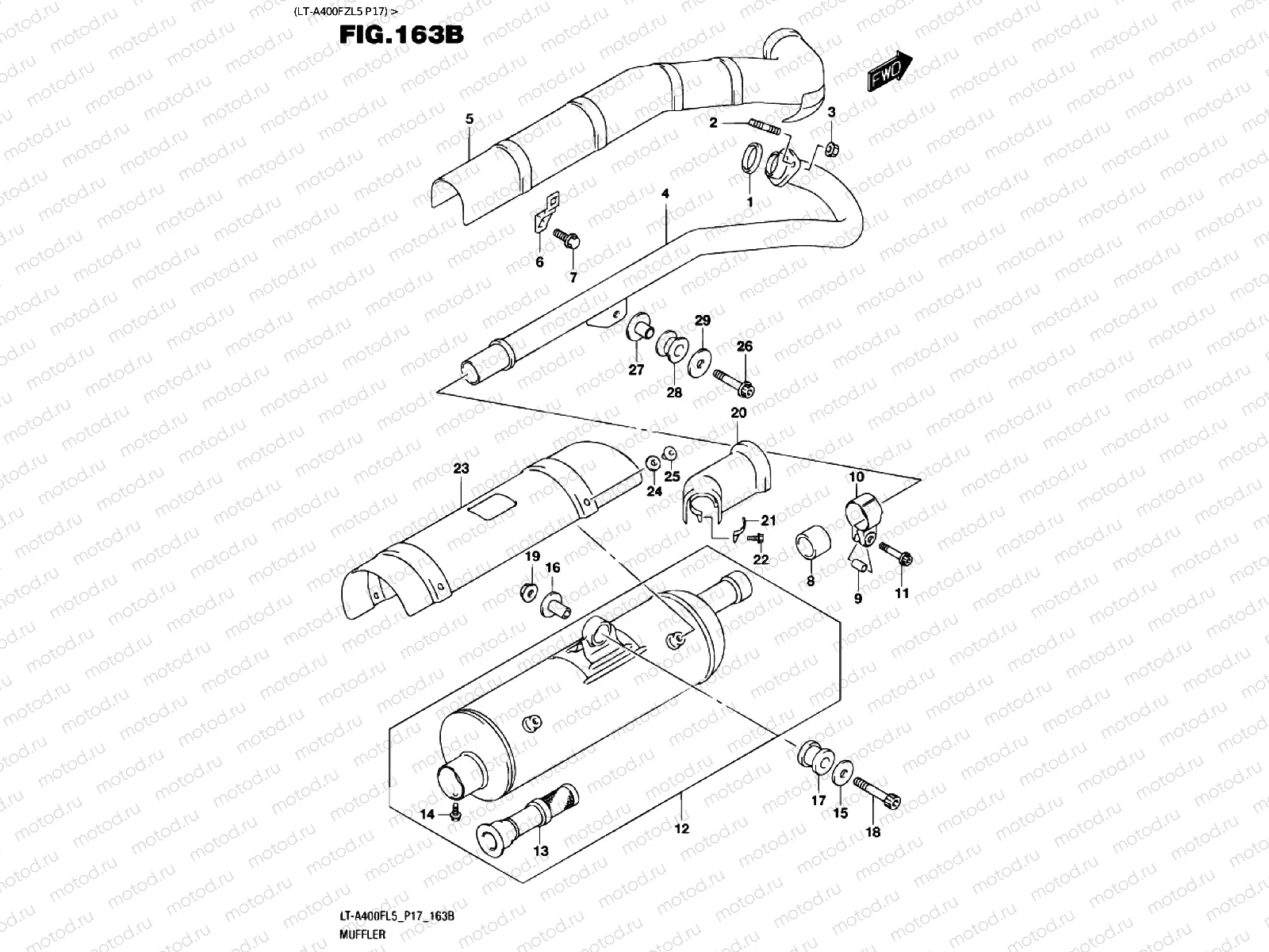 EXHAUST (LT-A400FZL5 P17)