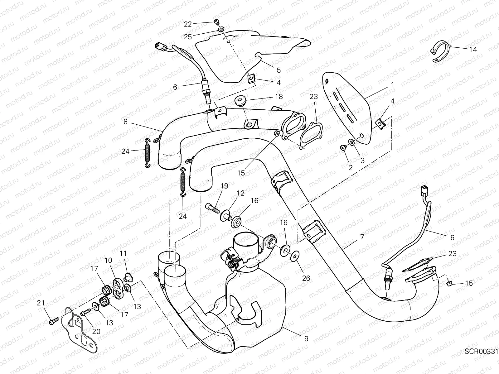 EXHAUST MANIFOLD [MOD:HYM 950]
