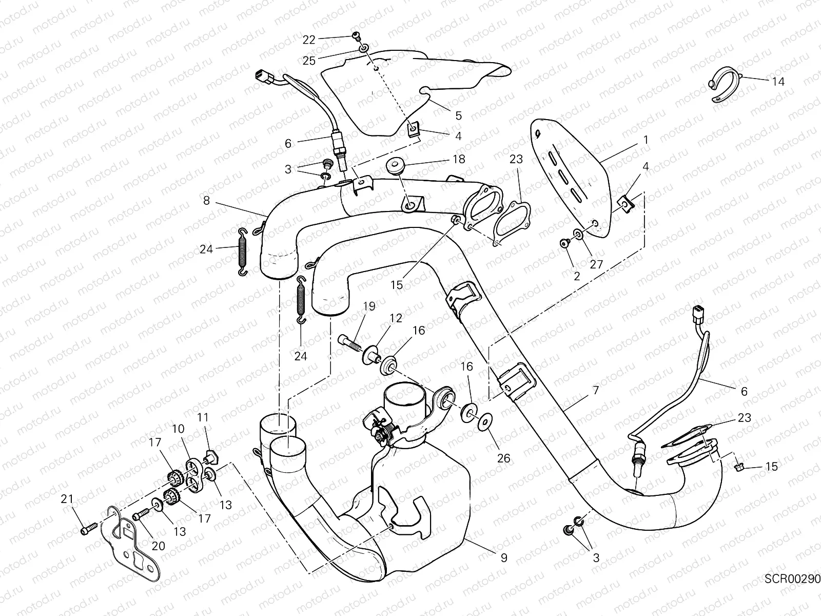 EXHAUST MANIFOLD [MOD:HYM950SP]