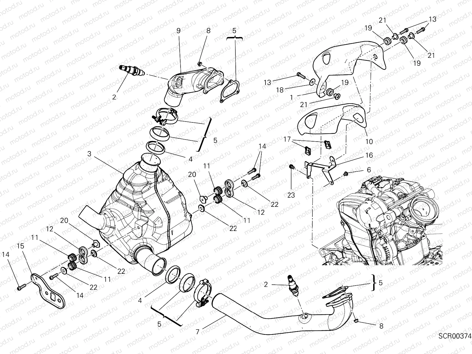 EXHAUST MANIFOLD [MOD:M937+]