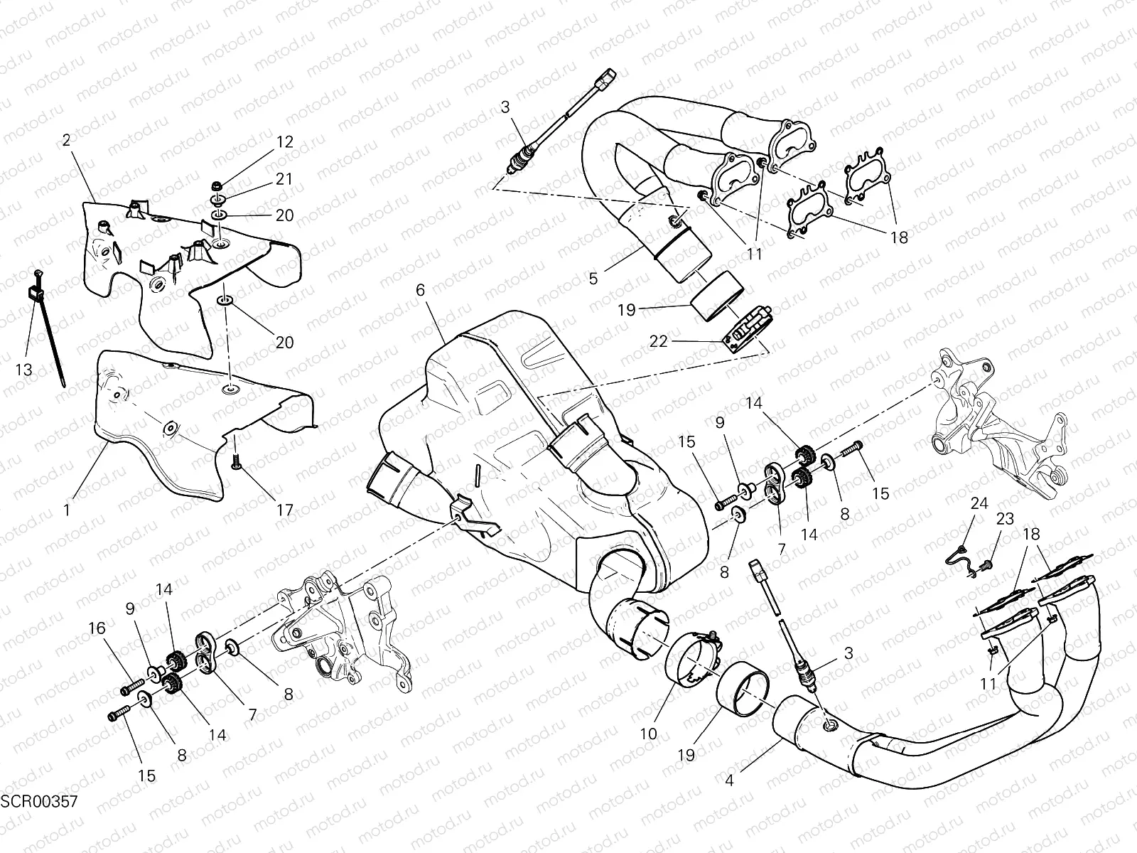 EXHAUST MANIFOLD [MOD:MSV4;XST:AUS]