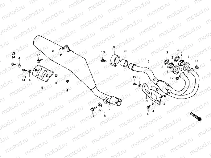 Exhaust muffler