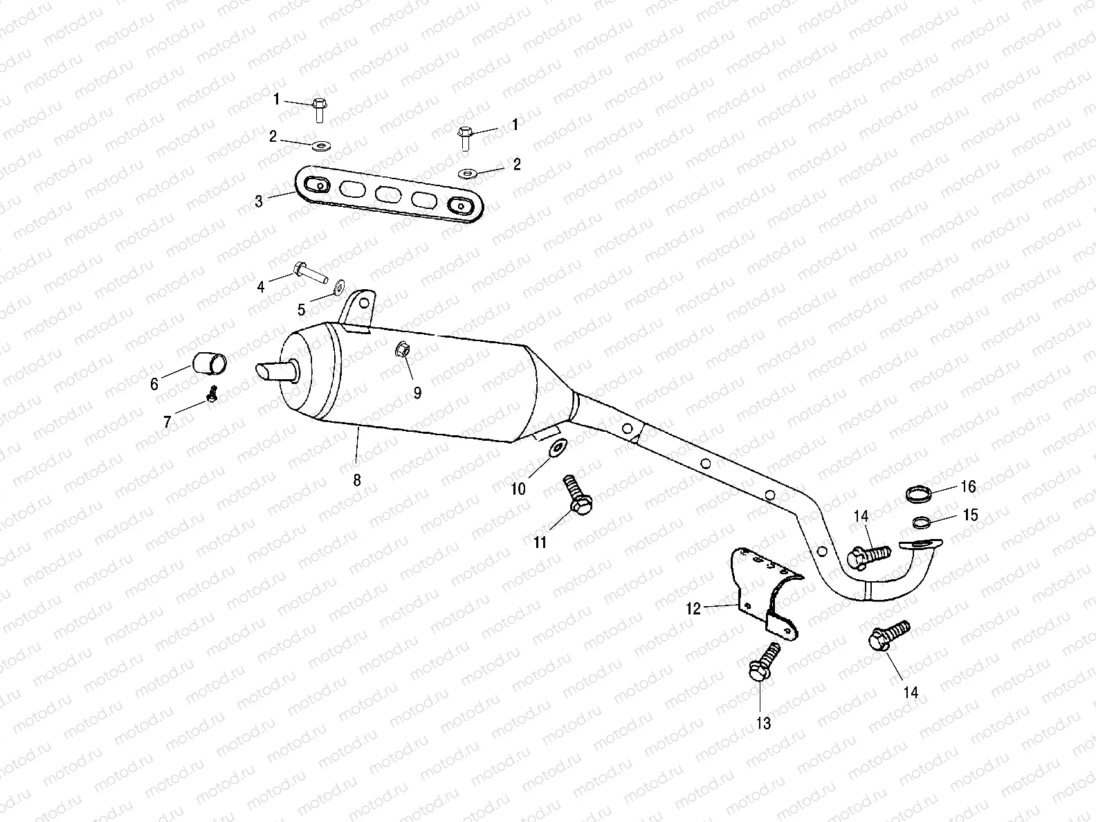 EXHAUST PIPE - A02EA05CA (4970817081A09) | EXHAUST PIPE - A02EA05CA (4970817081A09)