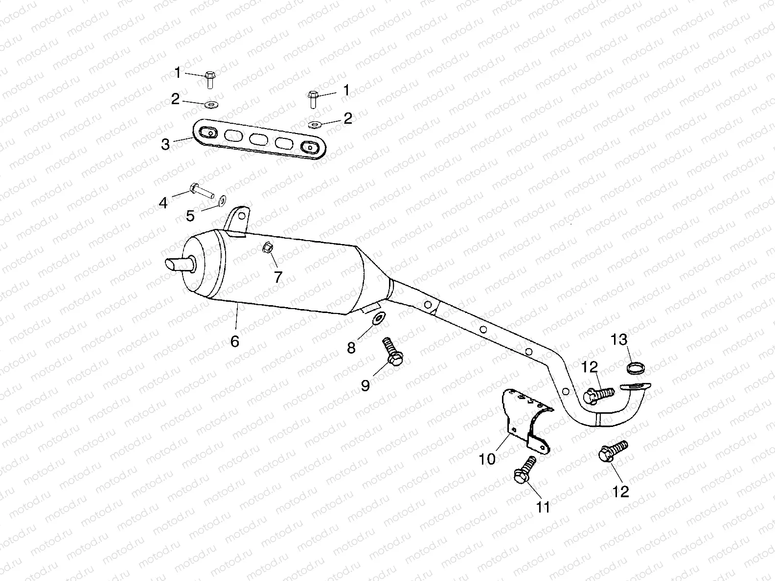 EXHAUST PIPE - A03KA09CA/CB (4983138313A09) | EXHAUST PIPE - A03KA09CA/CB (4983138313A09)