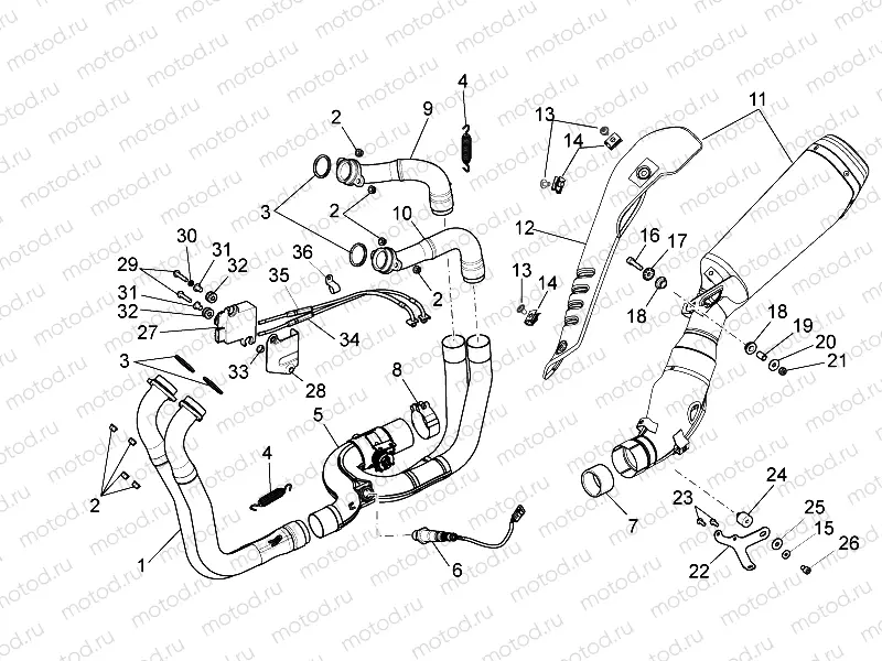 Exhaust pipe I