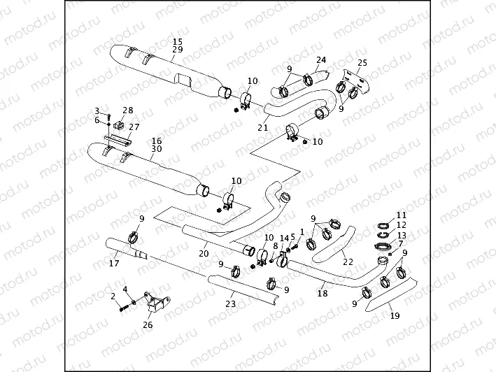 EXHAUST SYSTEM (1 OF 2)