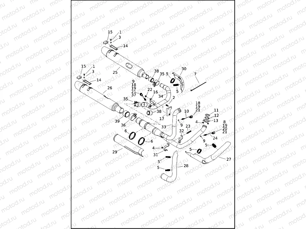 EXHAUST SYSTEM - (1 OF 2)