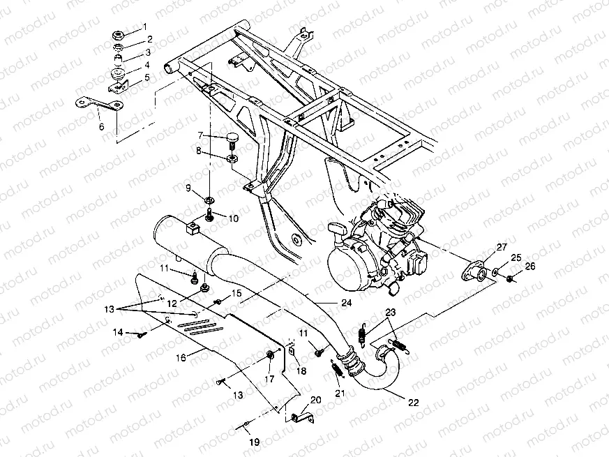 EXHAUST SYSTEM  4X4 400L W948140 (4926772677A010) | EXHAUST SYSTEM  4X4 400L W948140 (4926772677A010)