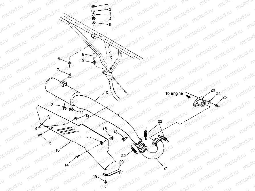 EXHAUST SYSTEM 6x6 300 W948730 (4926792679A010) | EXHAUST SYSTEM 6x6 300 W948730 (4926792679A010)