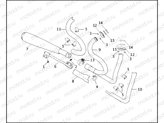 EXHAUST SYSTEM - 883R