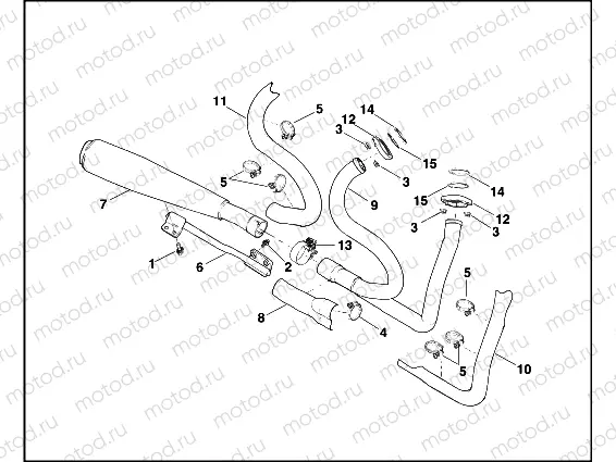EXHAUST SYSTEM - 883R