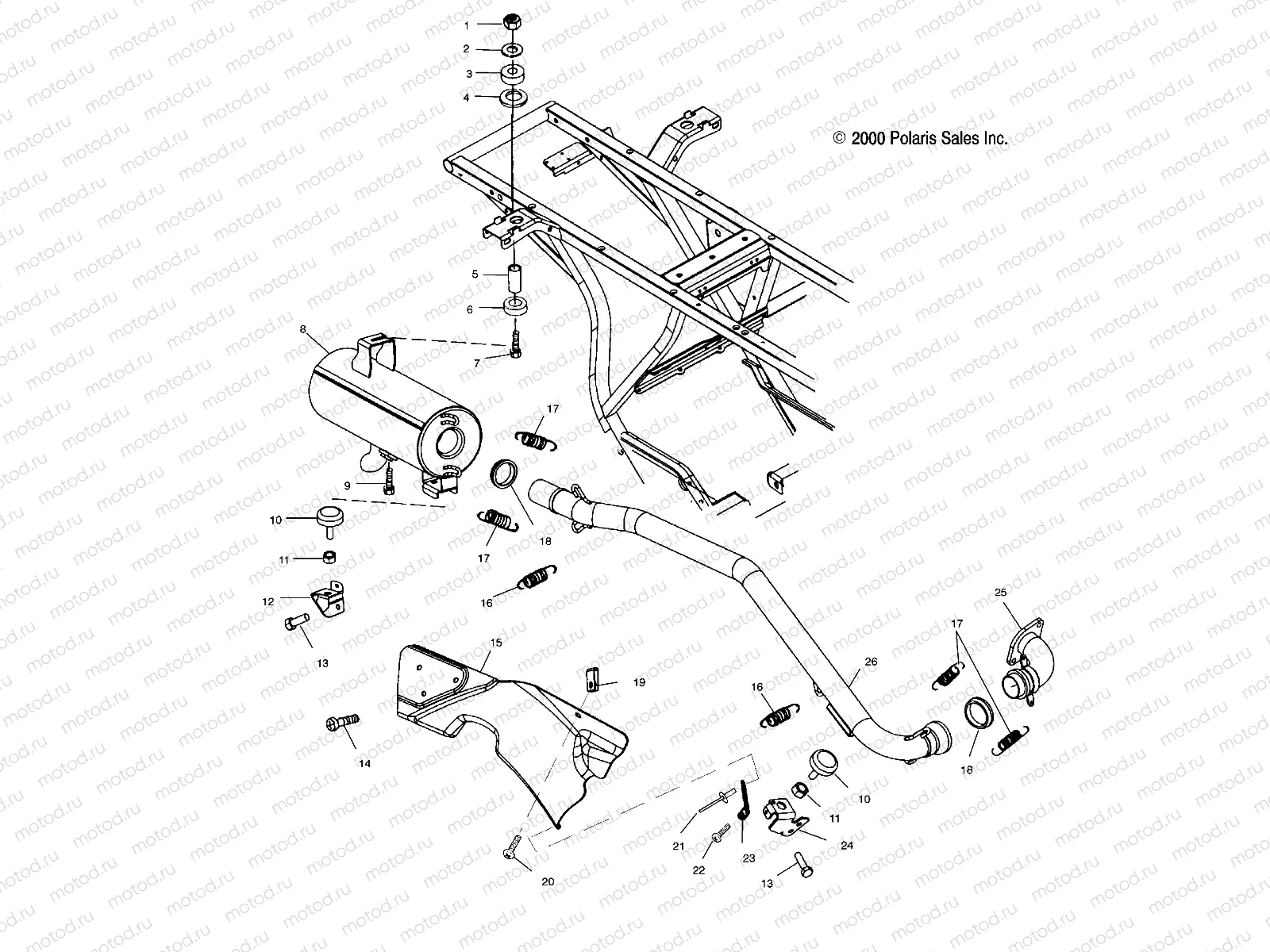 EXHAUST SYSTEM - A00AA32AA (4949914991A011) | EXHAUST SYSTEM - A00AA32AA (4949914991A011)