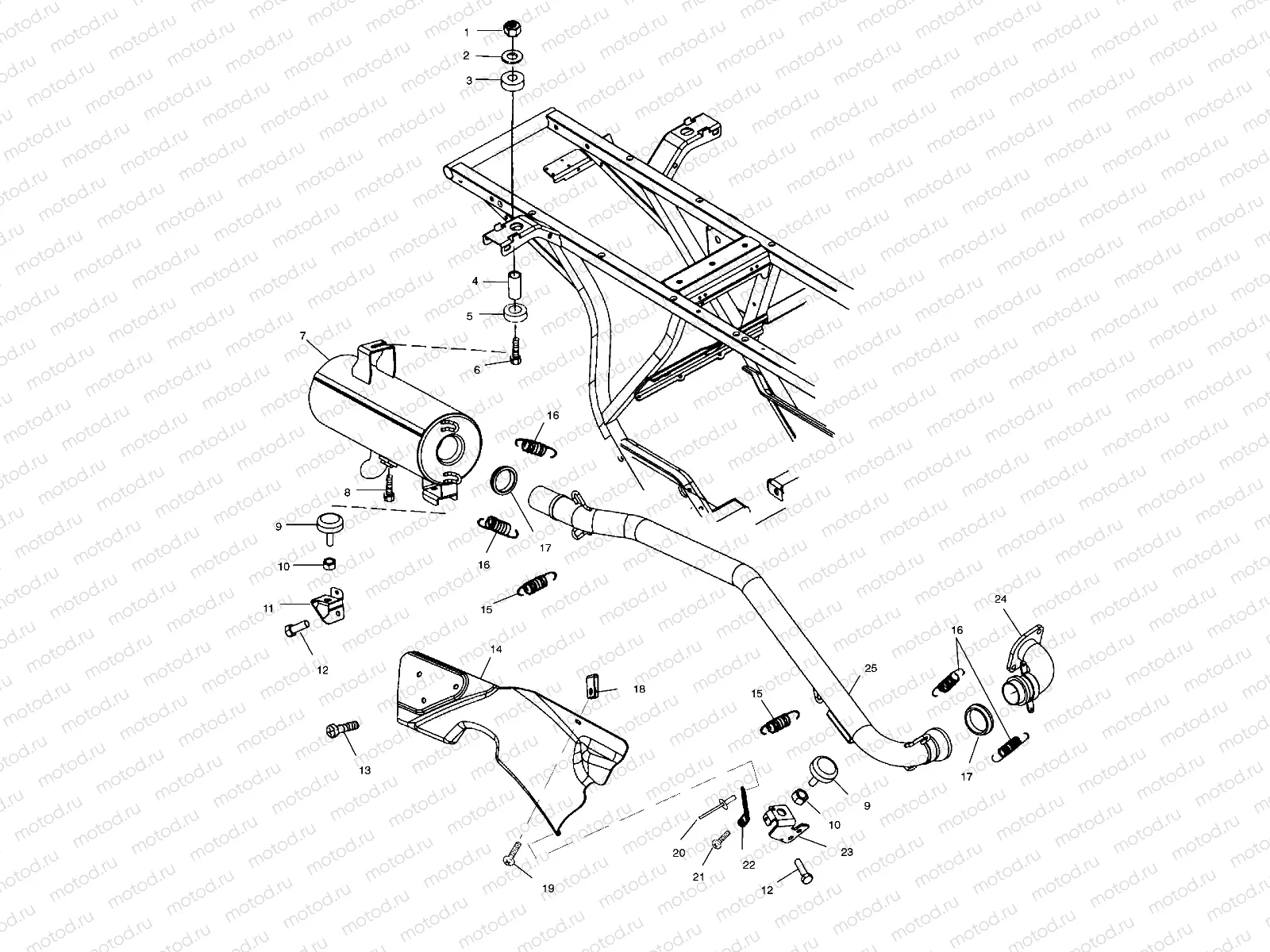 EXHAUST SYSTEM - A00AA32AB (4960076007A011) | EXHAUST SYSTEM - A00AA32AB (4960076007A011)