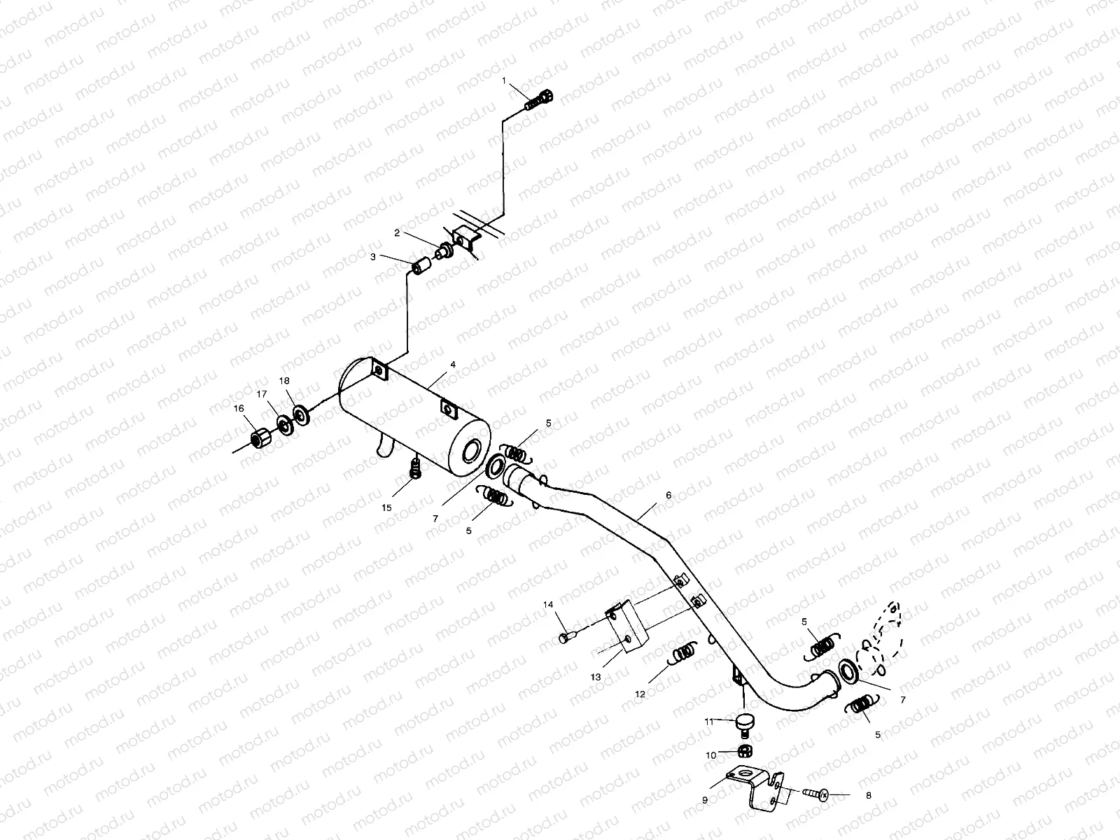 EXHAUST SYSTEM - A00CL50AA (4954815481A010) | EXHAUST SYSTEM - A00CL50AA (4954815481A010)