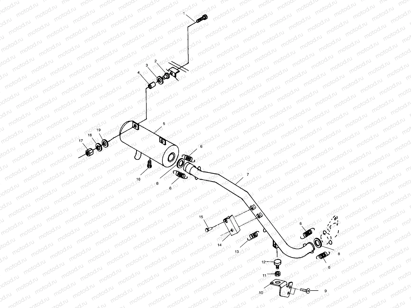 EXHAUST SYSTEM - A01CL50AA (4964586458A008) | EXHAUST SYSTEM - A01CL50AA (4964586458A008)