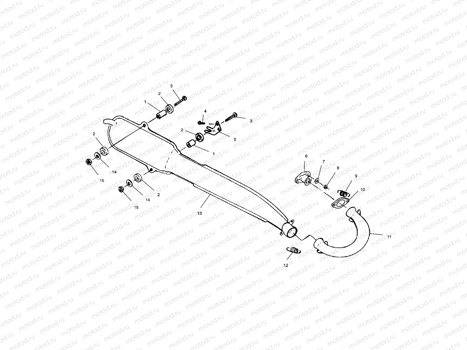 EXHAUST SYSTEM - A02BA25CA/CB/CD (4969896989A08) | EXHAUST SYSTEM - A02BA25CA/CB/CD (4969896989A08)