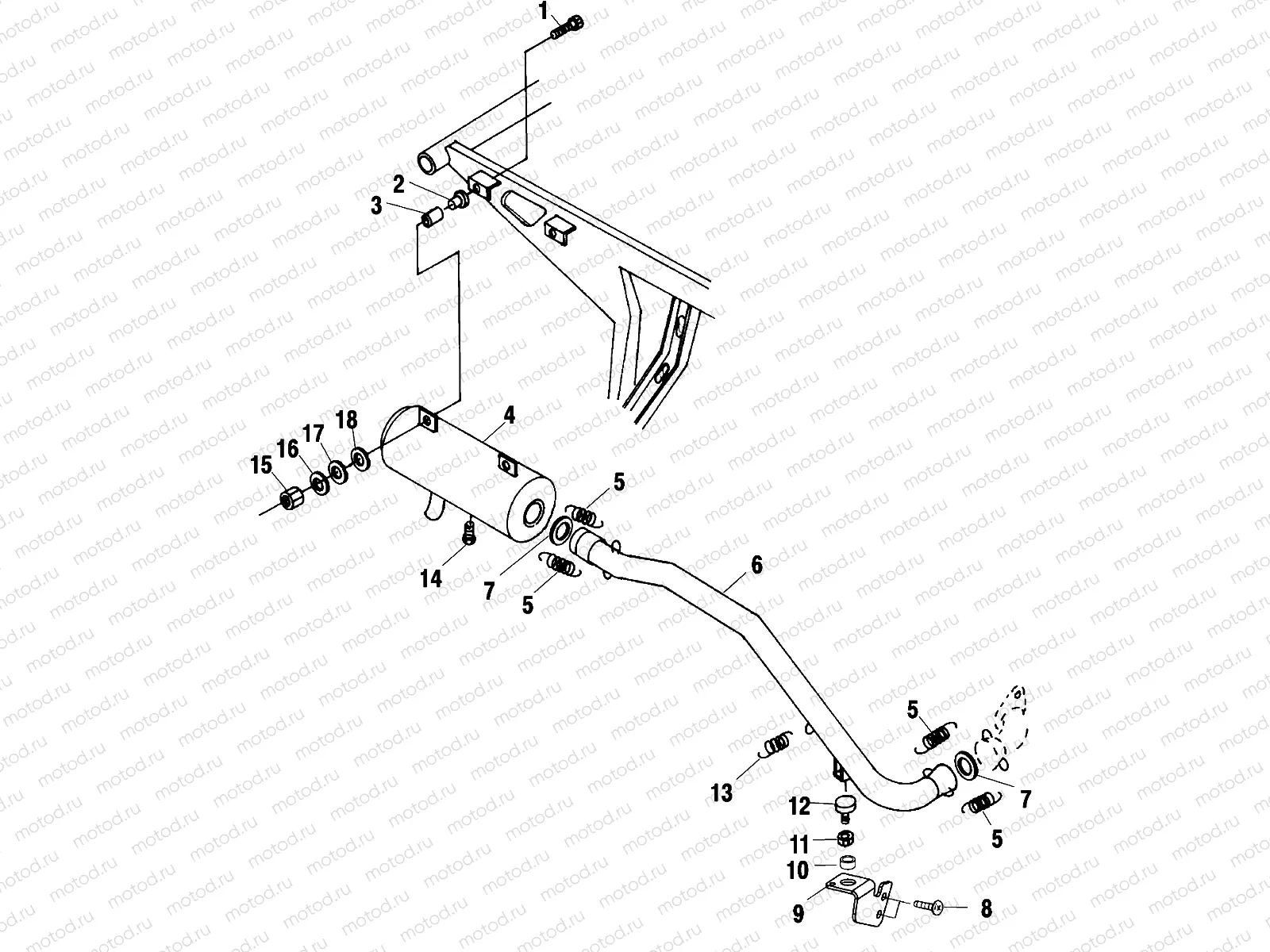 EXHAUST SYSTEM - A02BG50AA/AC (4970027002A08) | EXHAUST SYSTEM - A02BG50AA/AC (4970027002A08)