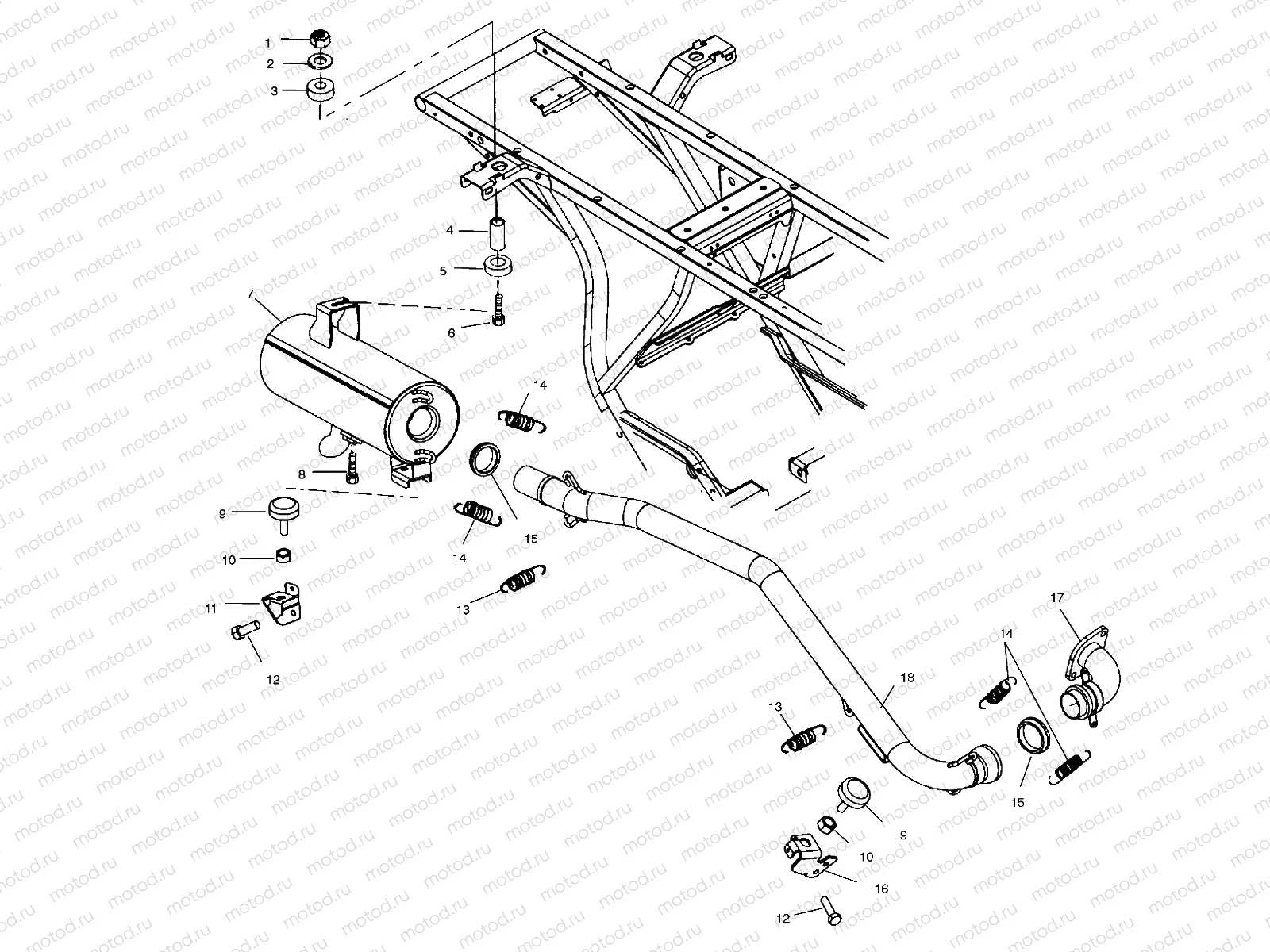 EXHAUST SYSTEM - A02CA32AA/AB (4969816981A10) | EXHAUST SYSTEM - A02CA32AA/AB (4969816981A10)