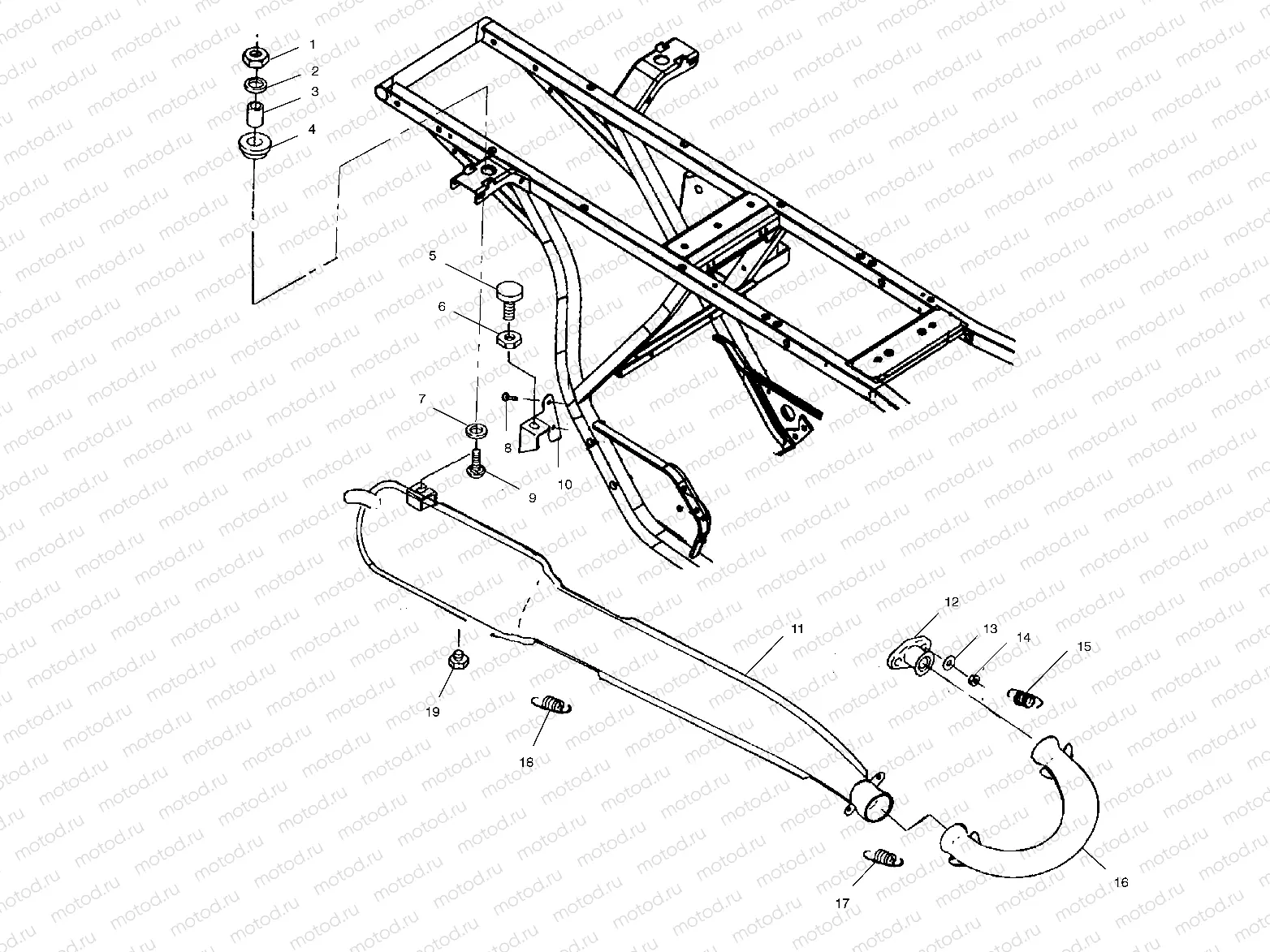 EXHAUST SYSTEM - A02CG25CA (4969856985A08) | EXHAUST SYSTEM - A02CG25CA (4969856985A08)
