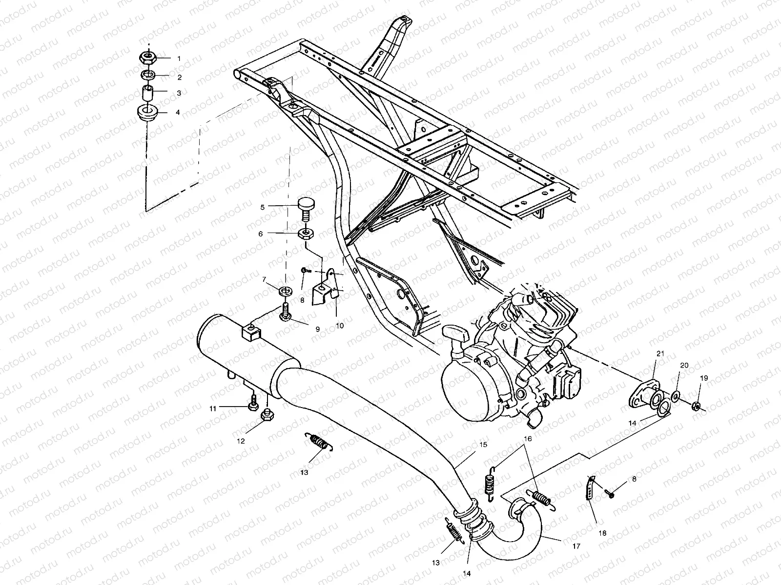 EXHAUST SYSTEM - A02CG38CA (4970247024A11) | EXHAUST SYSTEM - A02CG38CA (4970247024A11)