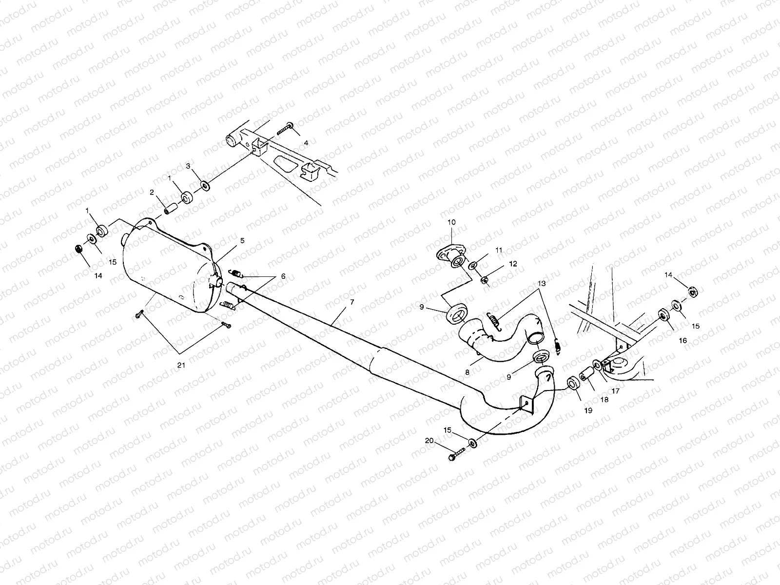 EXHAUST SYSTEM - A03BA38CA (4982568256A08) | EXHAUST SYSTEM - A03BA38CA (4982568256A08)
