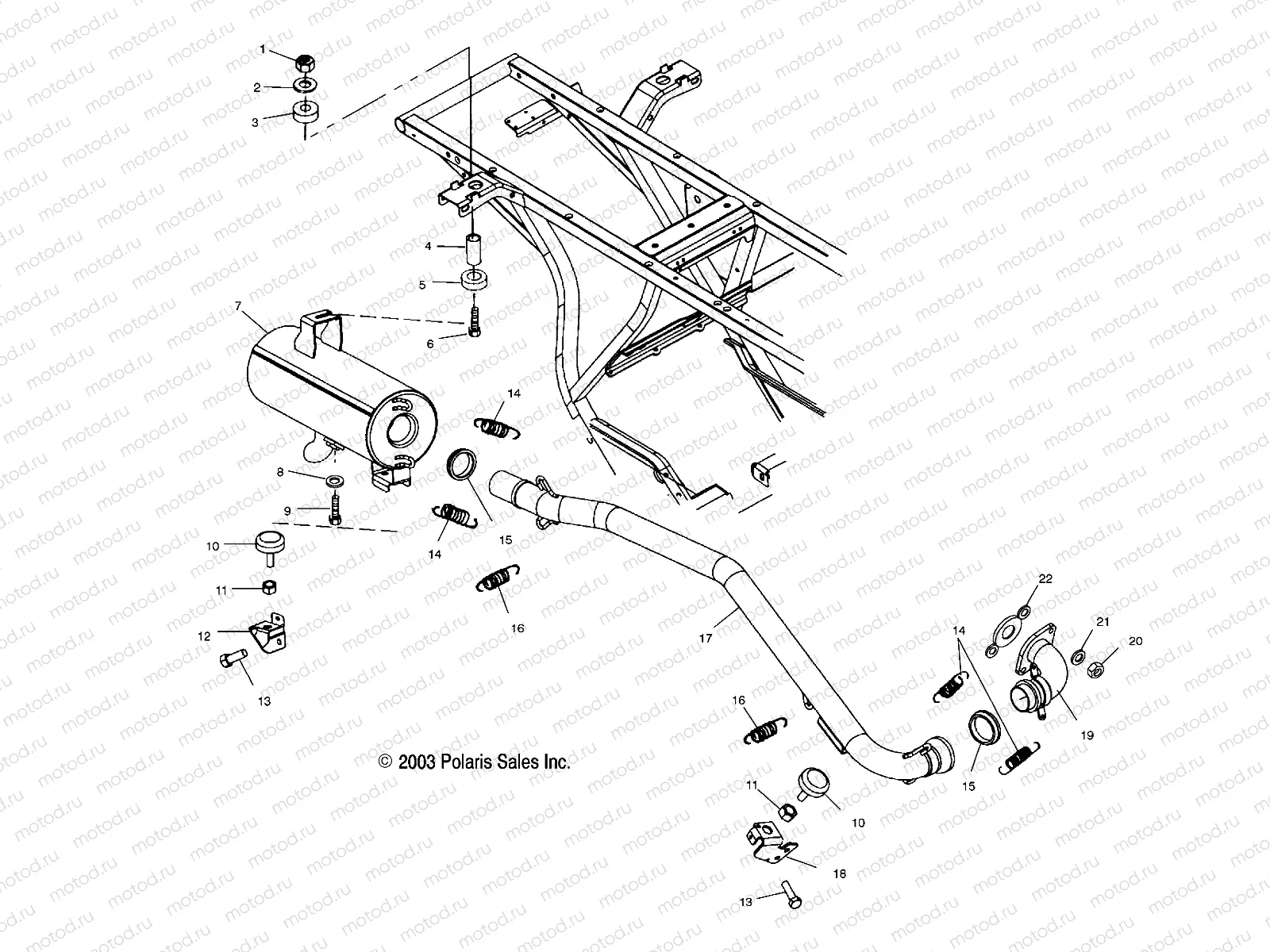 EXHAUST SYSTEM - A04CA32AA/AB/FA (4986248624A10) | EXHAUST SYSTEM - A04CA32AA/AB/FA (4986248624A10)