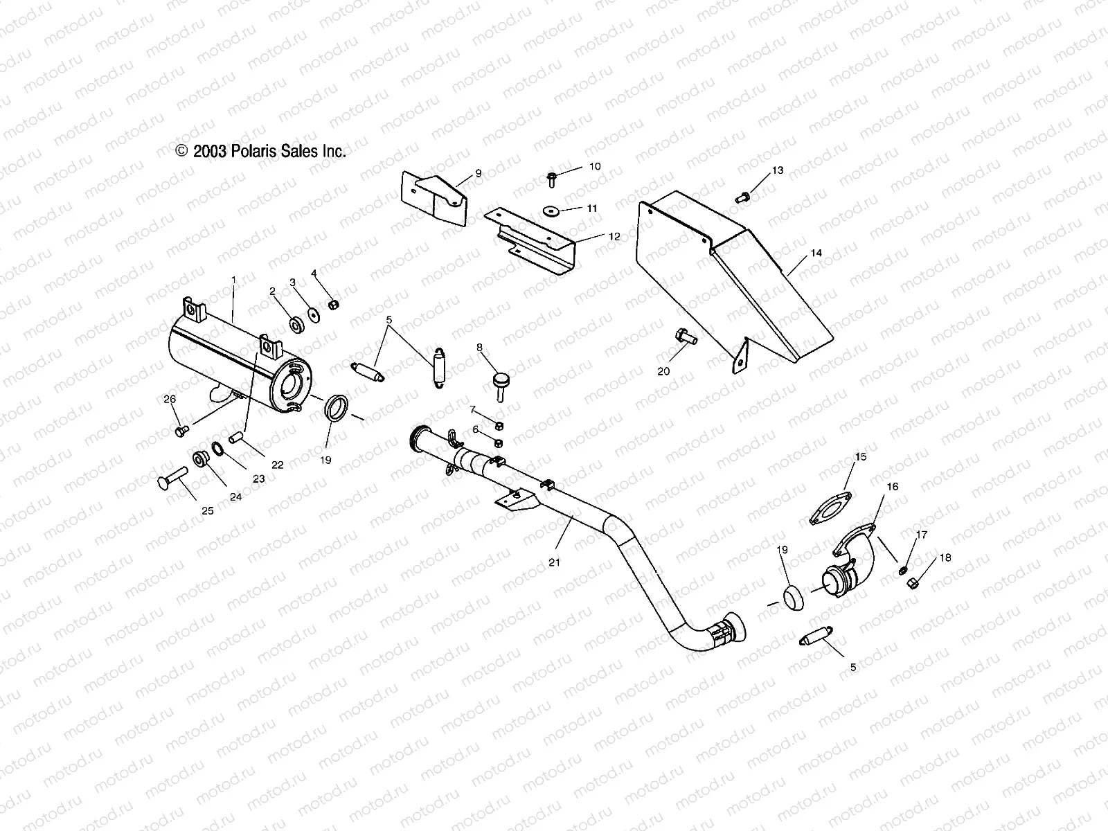 EXHAUST SYSTEM - A04RB42AA/A04RD50AA/AB/AC/A04RF50AA (4987918791B01) | EXHAUST SYSTEM - A04RB42AA/A04RD50AA/AB/AC/A04RF50AA (4987918791B01)