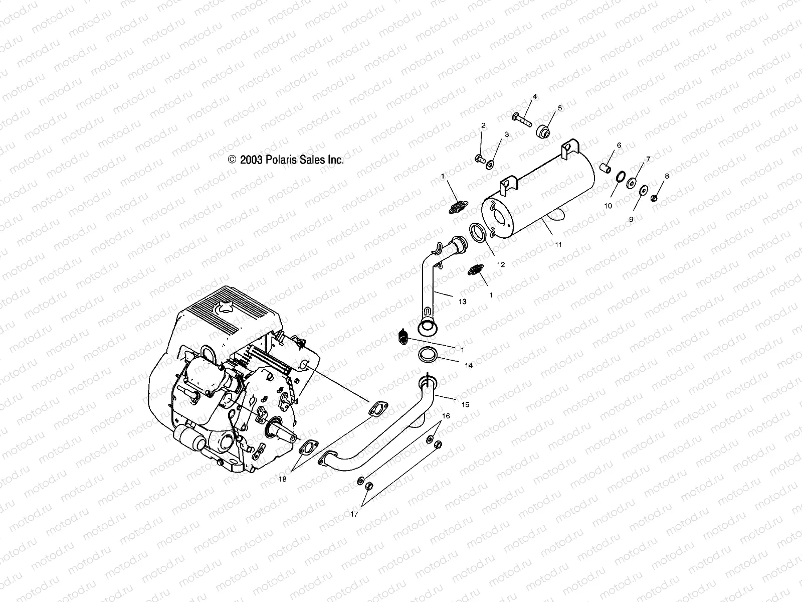 EXHAUST SYSTEM - A04RB63AA (4989328932A14) | EXHAUST SYSTEM - A04RB63AA (4989328932A14)