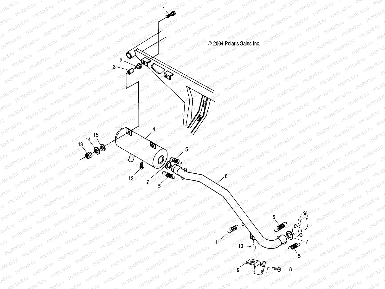 EXHAUST SYSTEM - A05BG50AA/FA (4994789478A08) | EXHAUST SYSTEM - A05BG50AA/FA (4994789478A08)