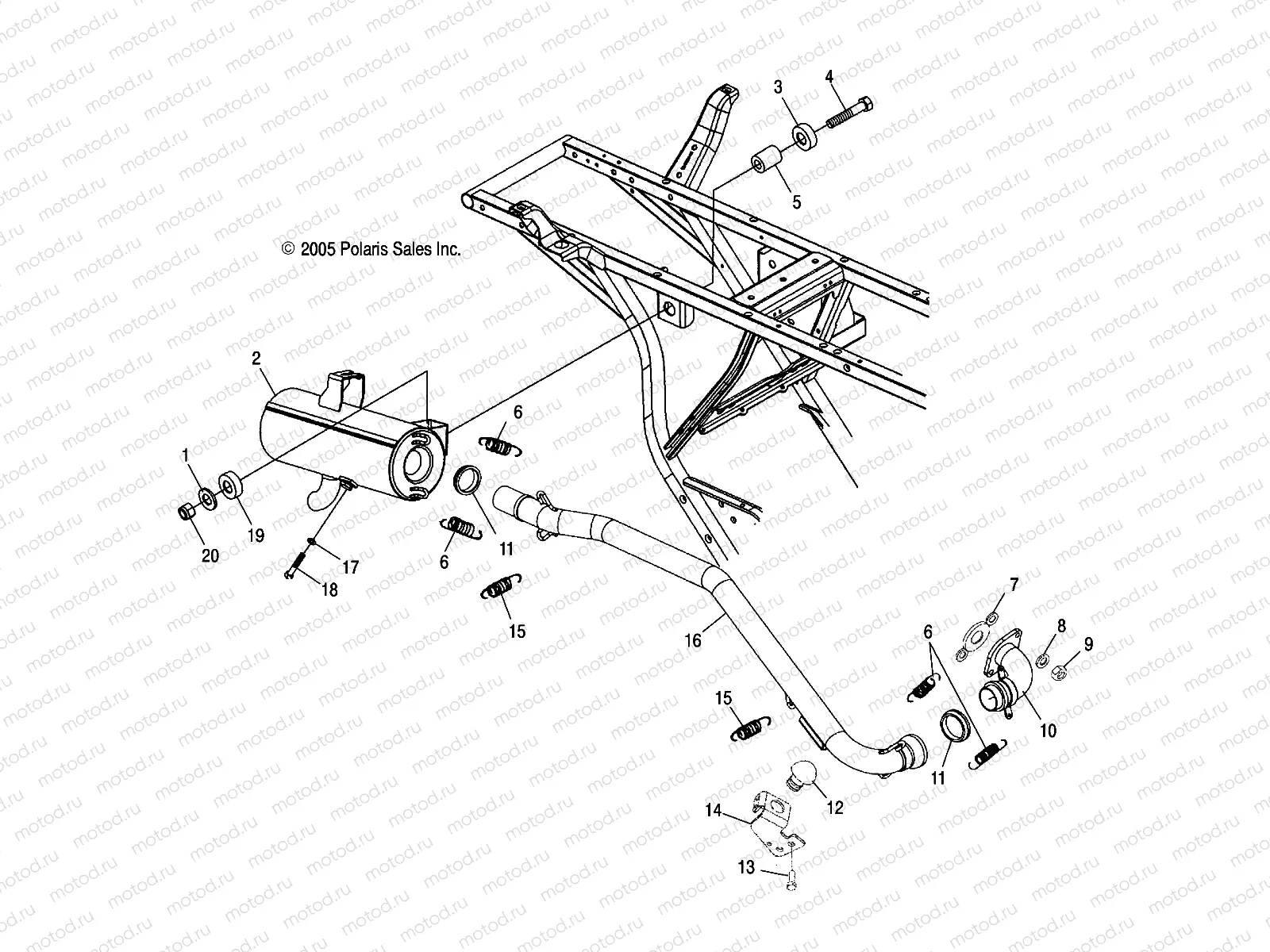EXHAUST SYSTEM - A05CA32AA/AB/AC/FA (4999202939920293A09) | EXHAUST SYSTEM - A05CA32AA/AB/AC/FA (4999202939920293A09)