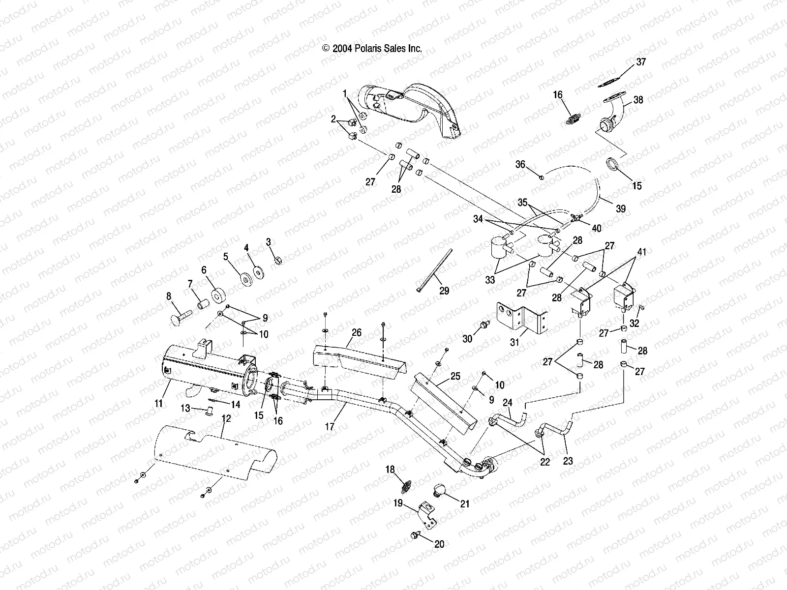 EXHAUST SYSTEM - A05CA32EA (4999200489920048A13) | EXHAUST SYSTEM - A05CA32EA (4999200489920048A13)